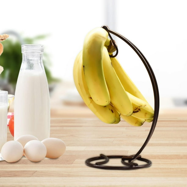 CAINCAY Soporte para plátanos, 2 unidades de metal, gracioso mono, soporte  para plátano, gancho para plátano, soporte para plátano, accesorio de  cocina divertido para cocina : : Hogar y cocina