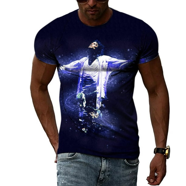 Camiseta con estampado de béisbol 3D para hombre, camisa de manga corta con  cuello redondo de gran tamaño, informal, ropa de calle suelta, Harajaku