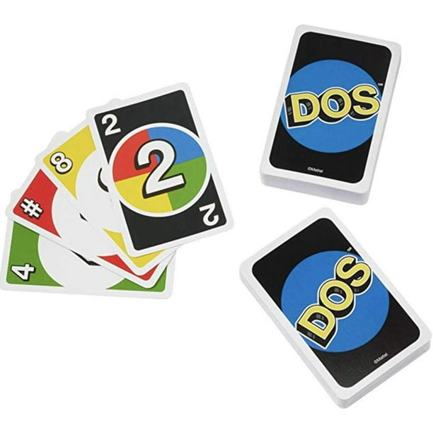 Juego de cartas DOS para niños y adultos: doble juego, para 2 a 4 jugadores  (Uno, DOS Tin Box) Rojo Verde Cocina, Decoración y Otros