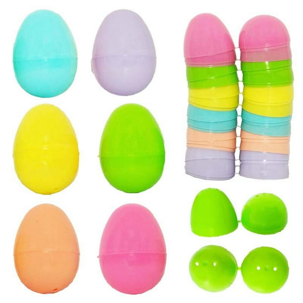 Huevos de plástico para manualidades, ideal Pascua, venta online.