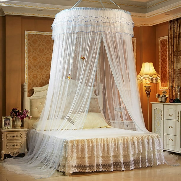 Mosquitera estilo princesa, dosel redondo transpirable, cama de encaje,  mosquitera, cama transpirable, mosquitera, diseño de última generación