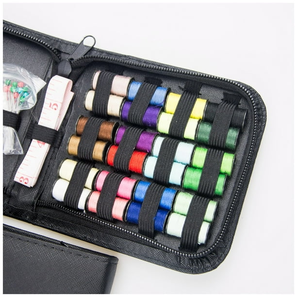  Mini kit de costura de viaje VelloStar para adultos: kit de  aguja e hilo fácil de usar en casa y en movimiento, kit básico de  emergencia con hilos y agujas de