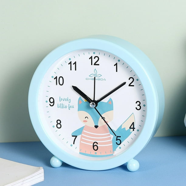 Reloj despertador para dormitorio, reloj Digital, despertador de escritorio  para niños, reloj electrónico silencioso para mesita de noche, decoración  Azul Macarena Despertadores digitales