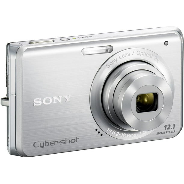 Cámara digital Sony Cybershot DSC-W190 de 12,1 MP con zoom estabilizado  Super Steady Shot de 3x y LCD de 2,7 pulgadas (plateada) Sony DSCW190/B