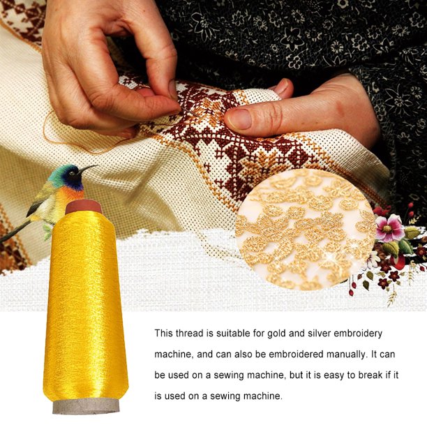 Naiovety Juego de hilos de bordar para coser, hilo para manualidades DIY  multiusos Simple profesional para el hogar, hilos para coser manualidades  Tela de costura y artesanía Amarillo Naiovety HA080462-02