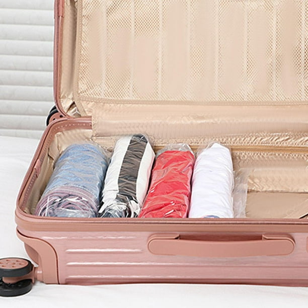 12 bolsas de compresión para viajes - Bolsas ahorradoras de espacio - Bolsas  para empacar maletas - Bolsa de almacenamiento de viaje - Bolsas de vacío  para ropa - Artículos esenciales de
