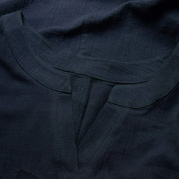 Camisa Camisas informales para mujer, camisas con estampado floral y cuello  en V a la moda, blusas de oficina (negro XL) Ygjytge Negro T XL para Mujer