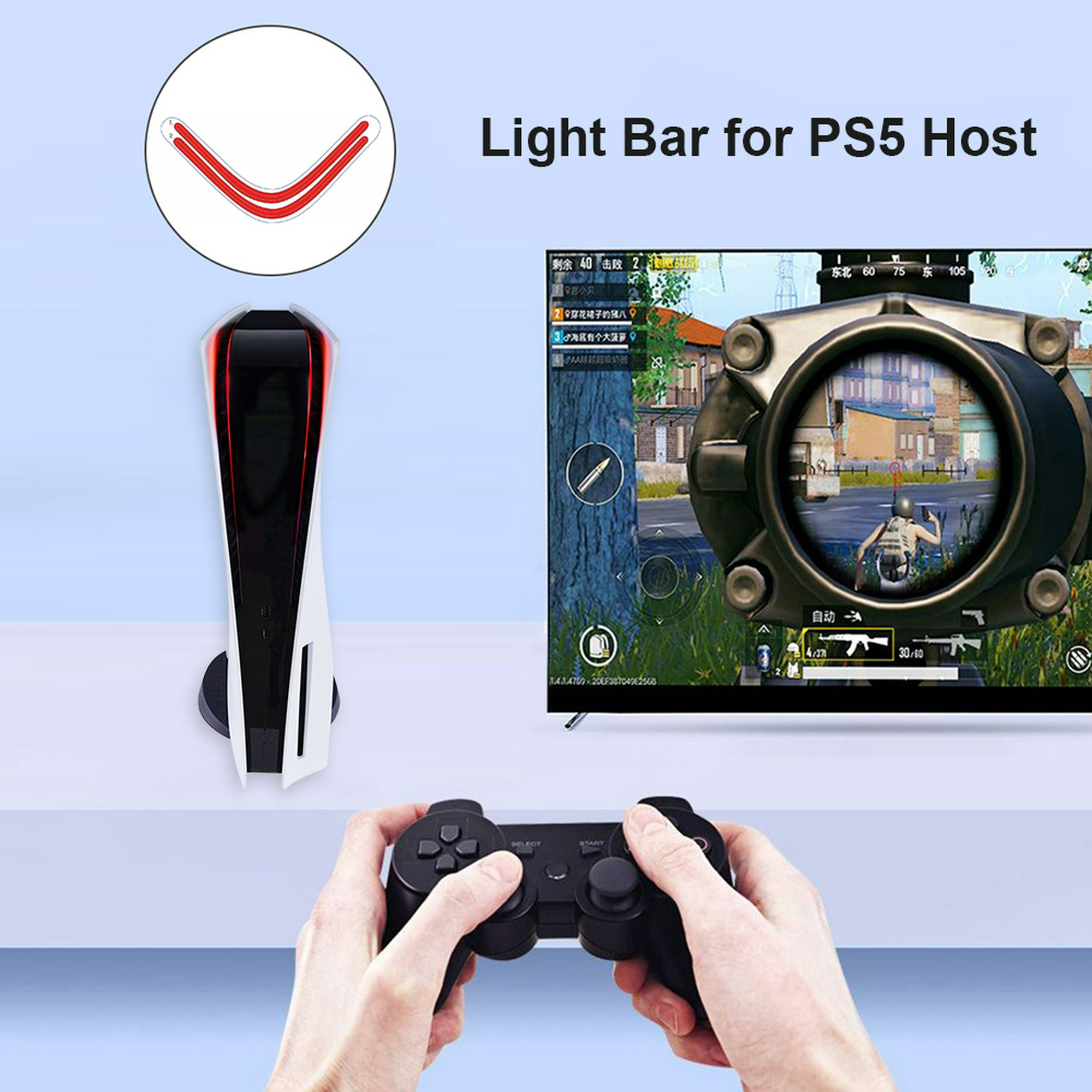 Volante para mando de PS5, Mando de juego de carreras, Joystick para  empuñadura, base de soporte