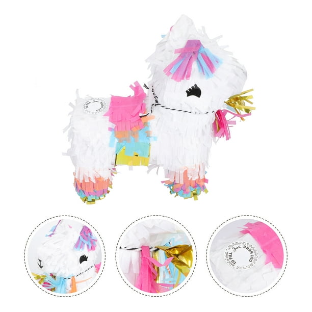 NUOBESTY - Piñata de papel con forma de caballo para niños, pinata, juguete  con relleno de azúcar, piñatas 3D para niños y niños, regalos de fiesta de