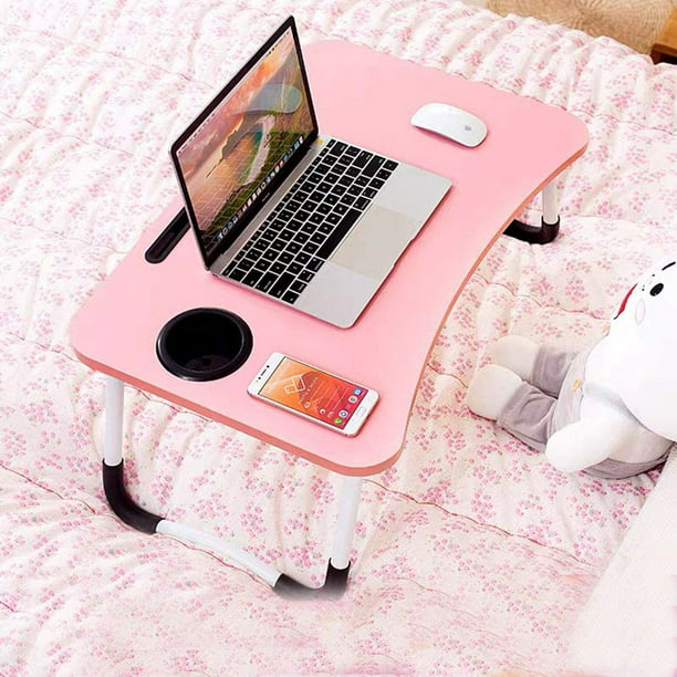 A-bize Mesa plegable para ordenador portátil, escritorio de pared, mesa de  comedor/mesa infantil, rosa y azul