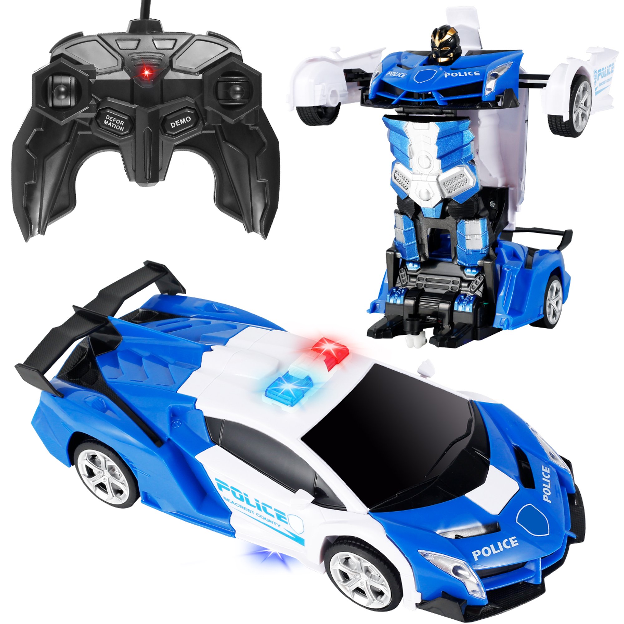 Coches Robot Para Niños De 4 A 8 Años, Coche De Deformación Coche De  Transformación Con Control Remoto Para Niños Regalos De Cumpleaños De  Navidad Ideales Juguetes Para Vehículos R