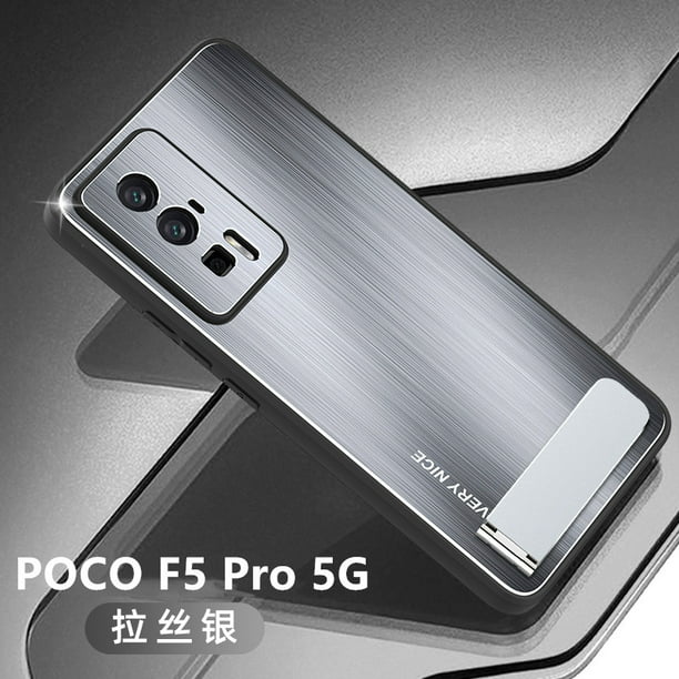 POCO F5 Pro 5G Funda Para : Aleación De Aluminio Bruñida + TPU + Teléfono A  Prueba De Golpes Para PC Alegría Market