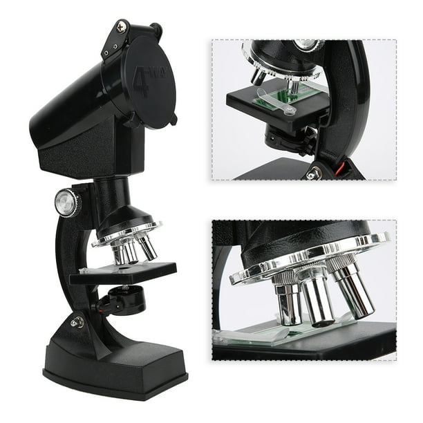 Microscopio de Biología Kits de Microscopio Científico 1200X Microscopio de  Laboratorio con Portaobjetos Microscopio Monocular Profesional Juguete  Educativo Regalo de ANGGREK Otros