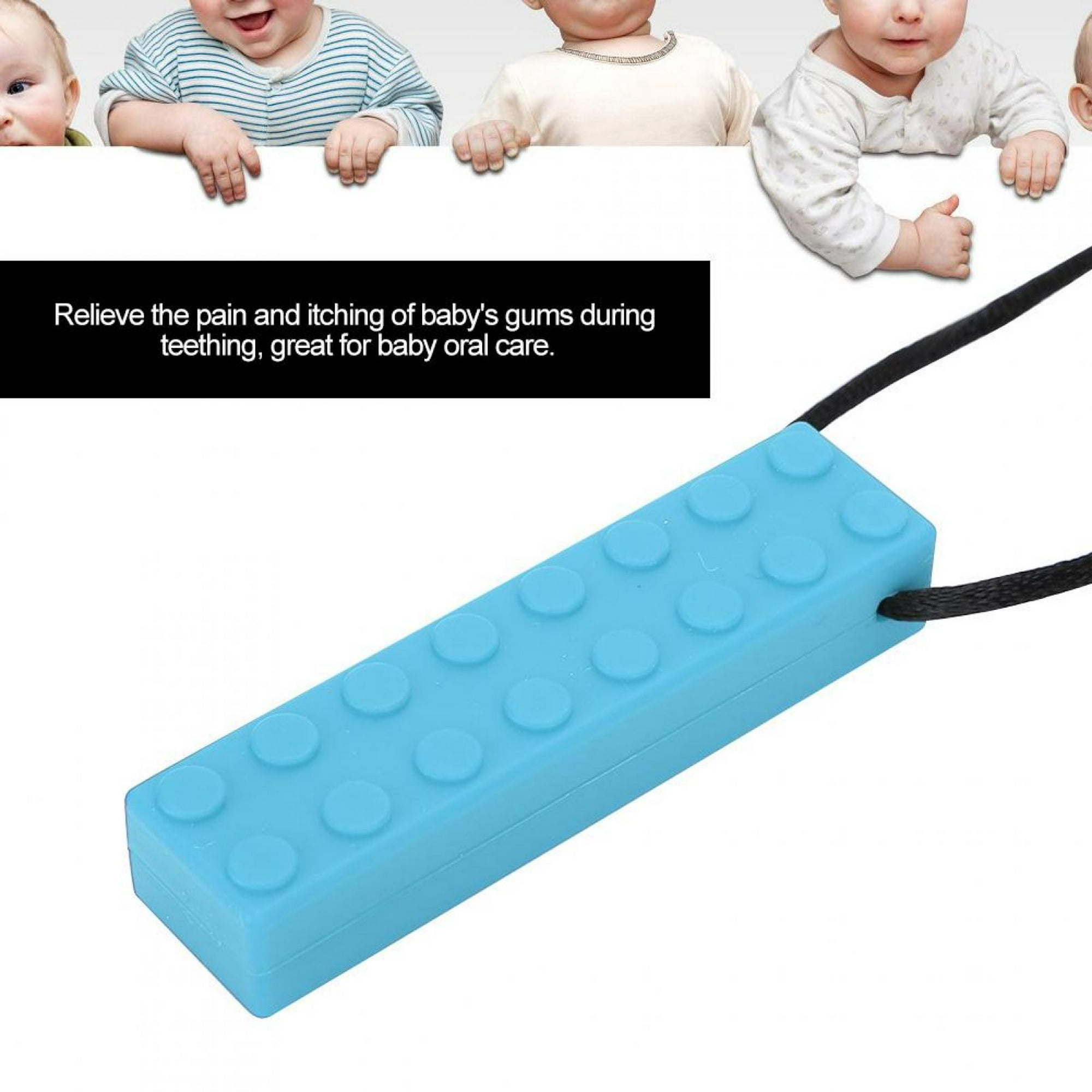 Collar Mordedor Sensorial Masticables en forma de Lego- Paquete de