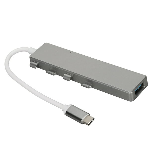 Hub USB de 4 puertos, adaptador multipuerto con puerto USB 3.0 de alta  velocidad, puerto USB 2.0 y lector de tarjetas TF, concentrador USB  portátil