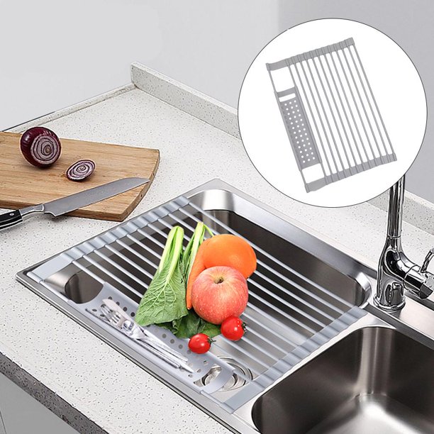 Escurridor De Platos Acero Inoxidable Cocina Para Encimera Secado