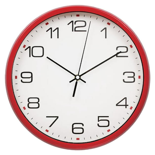 Reloj electrónico acrílico LED de 13 pulgadas Reloj de pared cuadrado de  pantalla grande con sincronización Temperatura Humedad (6632 Naranja Blanco  Verde)