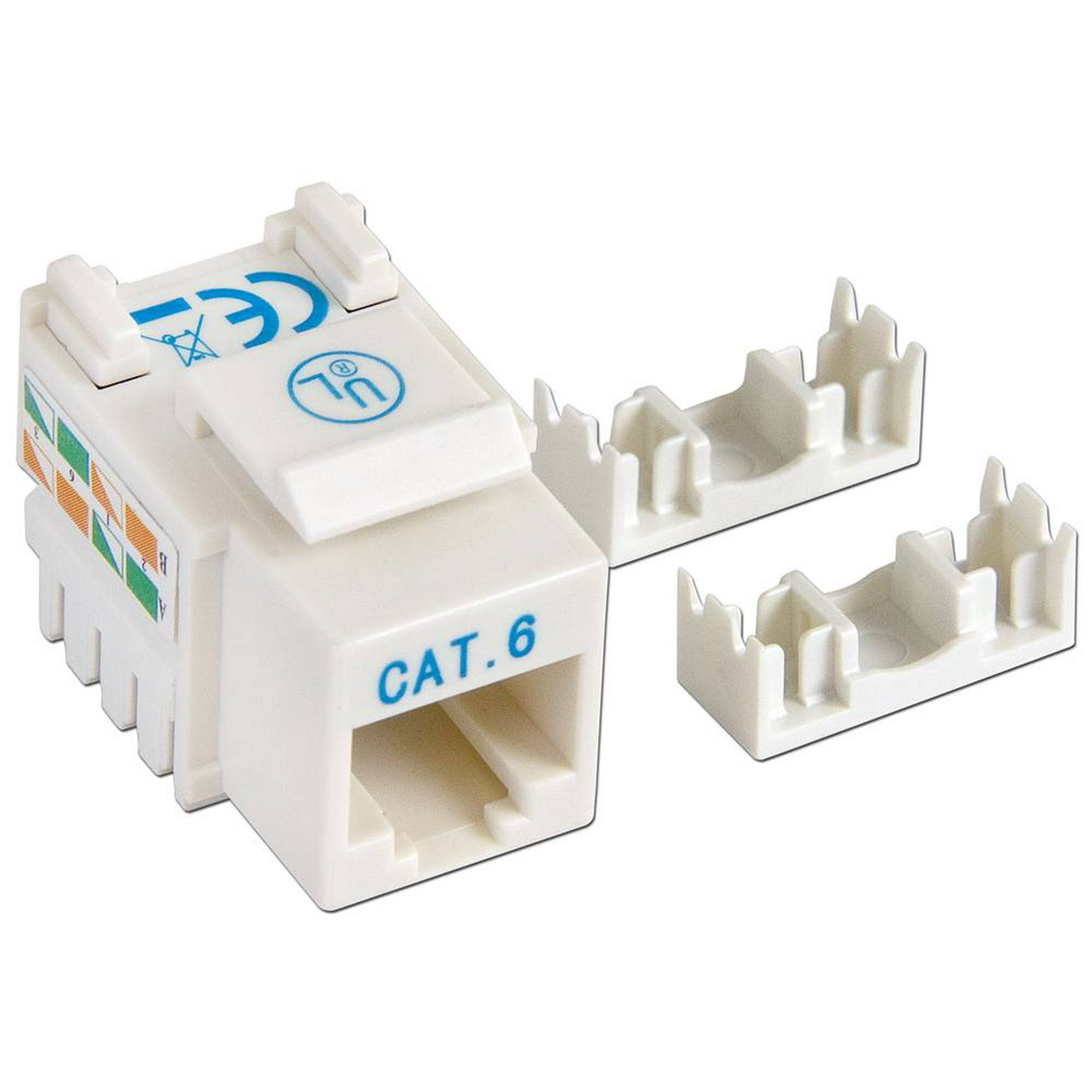 Keystone Jack Intellinet 210355 Color Blanco Utp Cat5e Rj45 Hembra