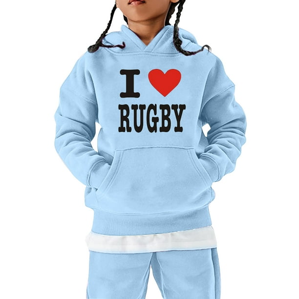 Gibobby Sudadera con capucha al fútbol americano Sudadera deportiva para  niños pequeños Jugador de rugby vintage Deportes Retro Niños Niñas de  rugby(Azul claro, 11-12 Años)