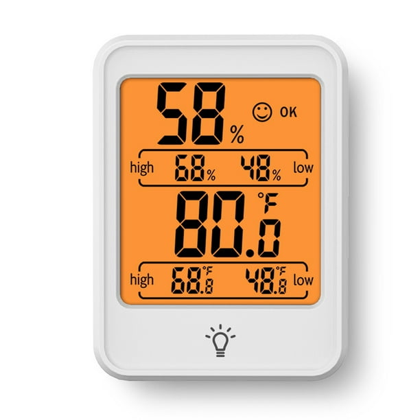 Higrómetro digital Termómetro Medidor de temperatura y humedad interior  Medidor de monitor Abanopi Higrómetro