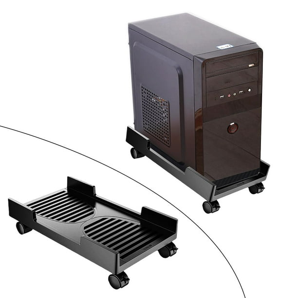 Soporte de CPU móvil, soporte de torre de ordenador con rueda giratoria de  bloqueo, se adapta a mayoría de los ordenadores de juegos bajo Sunnimix  soporte de torre de computadora