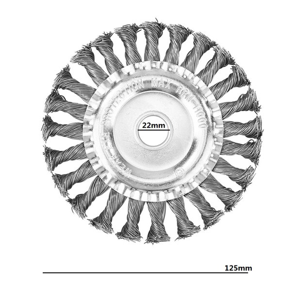 CABEZAL DESBROZADORA CEPILLO METAL TRENZADO