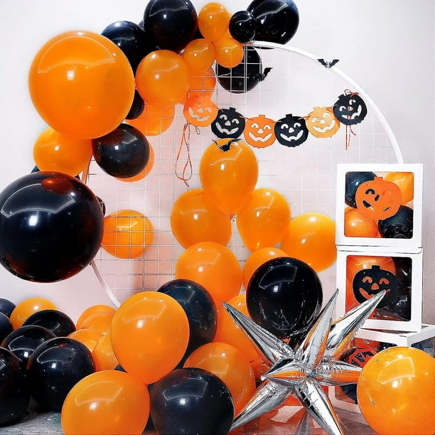 Paquete de 100 globos negros, globos de látex negros de 12 pulgadas,  calidad de helio para cumpleaños, graduación, baby shower, día del padre