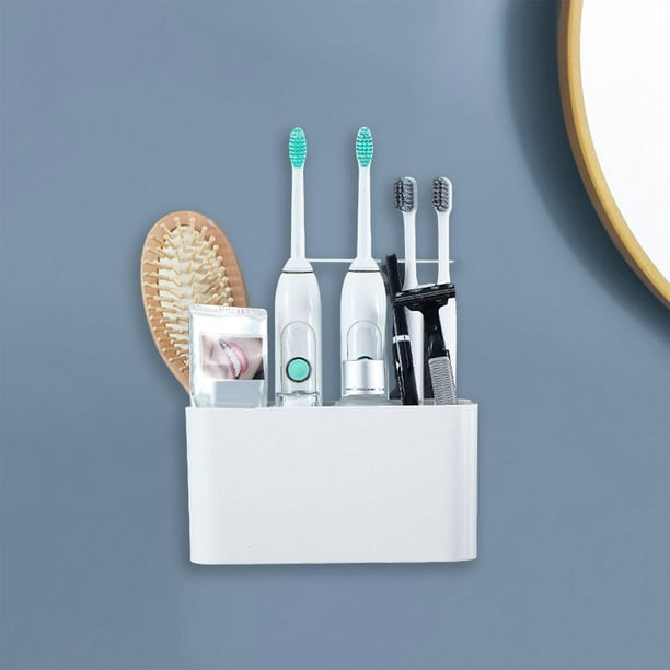 Porta Cepillos De Dientes - Porta Cepillos De Dientes - Soporte para  cepillos de dientes eléctricos para baños, organizador de mostrador de  dientes y