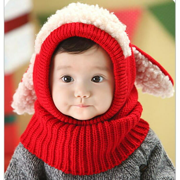 Gorro para bebé niño y niña, gorro de invierno y verano, cómodo para 6-12,  12-18 meses (2. Rojo), 2. Rojo