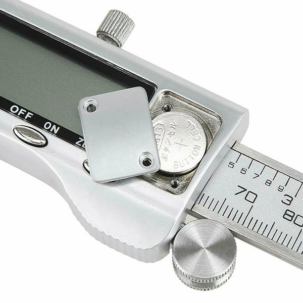  ExGizmo Calibrador digital electrónico de 11.811 in,  herramienta de medición de calibre de acero inoxidable de 12 pulgadas,  regla de calibre de pinza Vernier digital, fácil cambio en SAE (pulgadas) o  