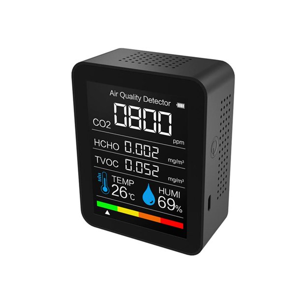 Medidor portatil temperatura y humedad, CO2 tipo , USB