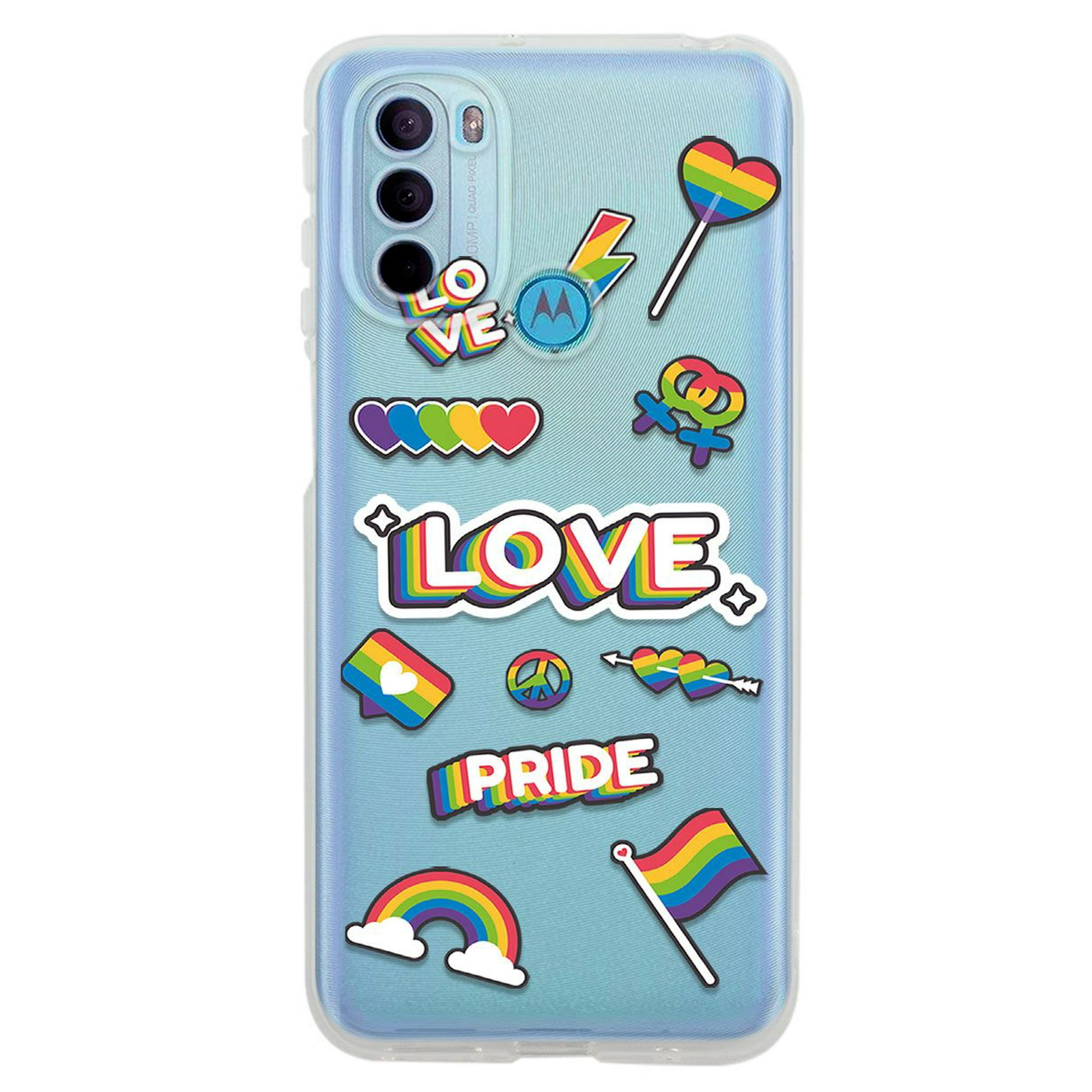 Funda para moto g31 pride lgbtt love, uso rudo, instacase protector para moto g31 antigolpes, case pride lgbtt love