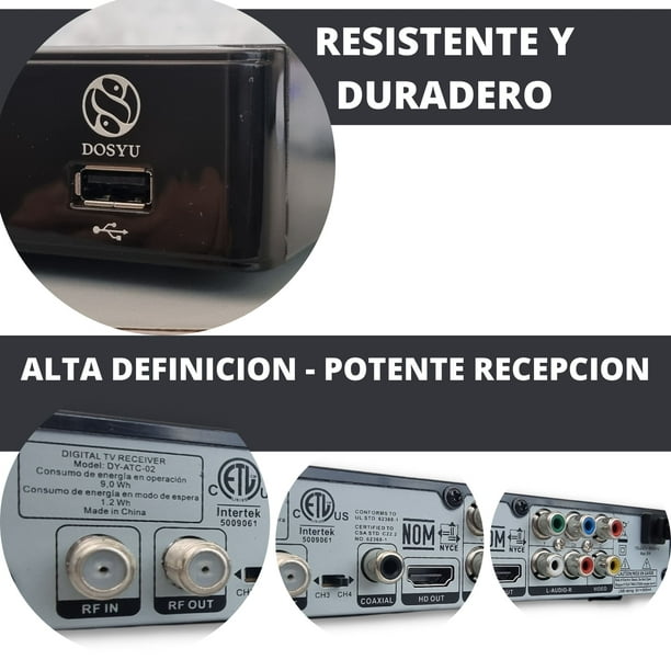 Decodificador Full Hd 1080p - Sintonizador Digital Para Televisores  Convencionales - Grabación Pvr Y Control Remoto Incluido