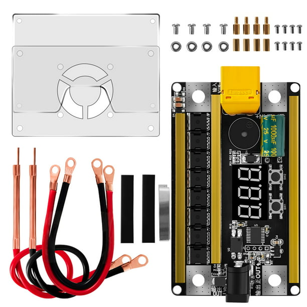 Placa de circuito de soldador por puntos, placa de circuito de máquina de  soldar, PCB DIY, juego de soldador por puntos de almacenamiento de batería