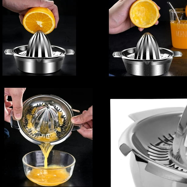 Exprimidor manual de limones manual con contenedor colador
