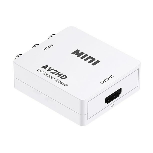 Convertidor compatible con WII a HDMI Full 1080P 2 Adaptador 3.5mm HD  Blanco Hugtrwg Para estrenar