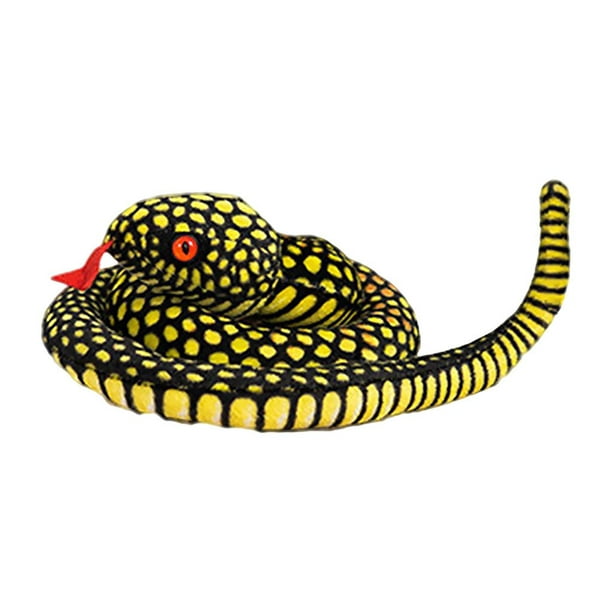l de Peluche de Serpientes, Peluche Serpiente Juguete de Juguete Amarillo  Zulema Serpiente de simulación