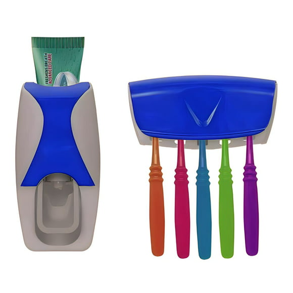 dispensador de pasta dental con porta cepillos de dientes organizador de baño home home dispensador de pasta dental con porta cepillos