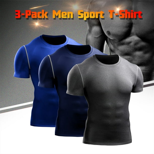 Paquete de 3 camisetas A para hombre