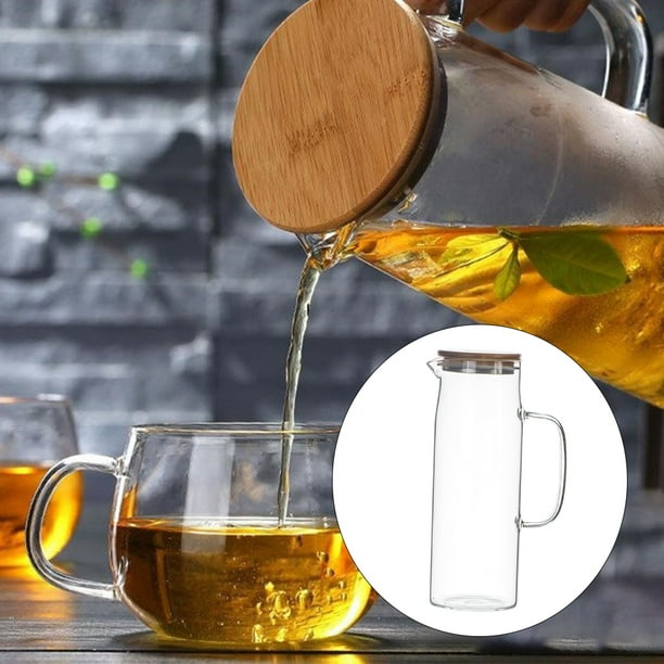 Tetera de vidrio, Tetera con Tetera de vidrio de borosilicato para té de ,  , bebida Baoblaze Tetera