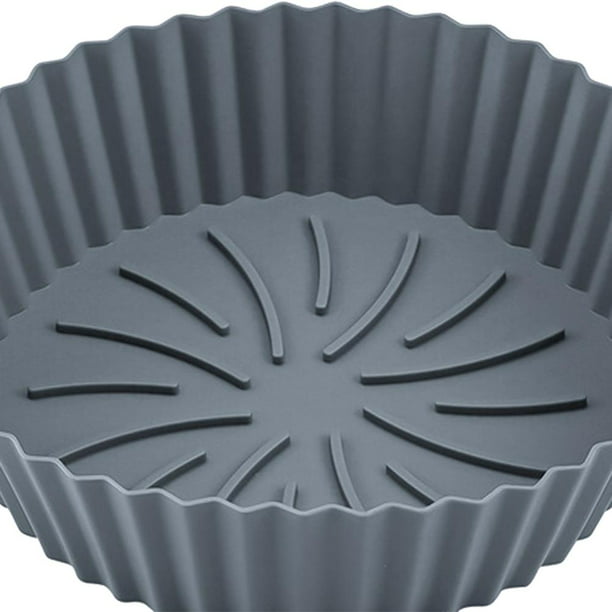 Bandeja de silicona reutilizable para freidora de aire, horno y microondas, molde  para tarta de Likrtyny Batería de cocina
