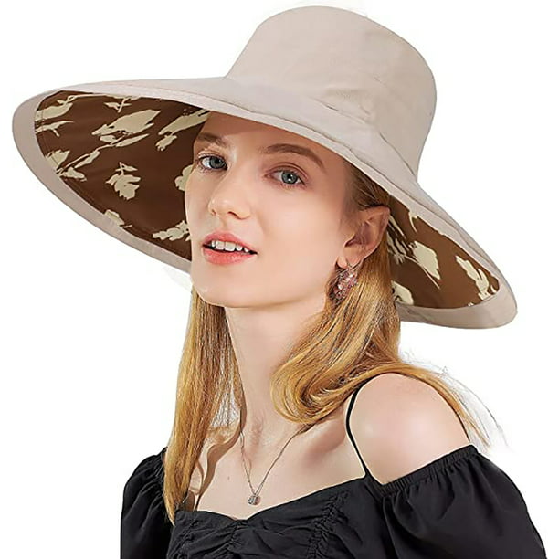 Sombreros para el sol plegables con protección UV para exteriores para  mujer Sombrero de pesca de
