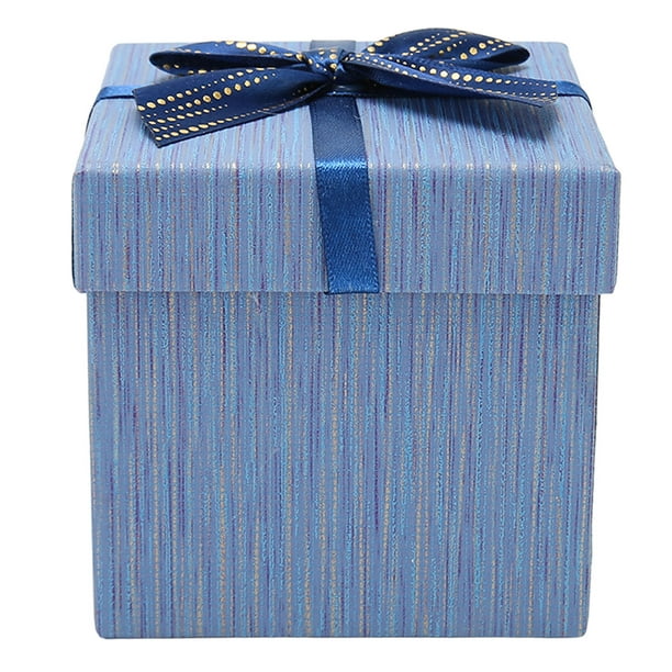 ValBox Cajas de regalo de 8 x 8 x 4 pulgadas, 12 cajas de regalo de papel  marrón con tapas para regalos, regalo de boda, caja de propuesta de dama de