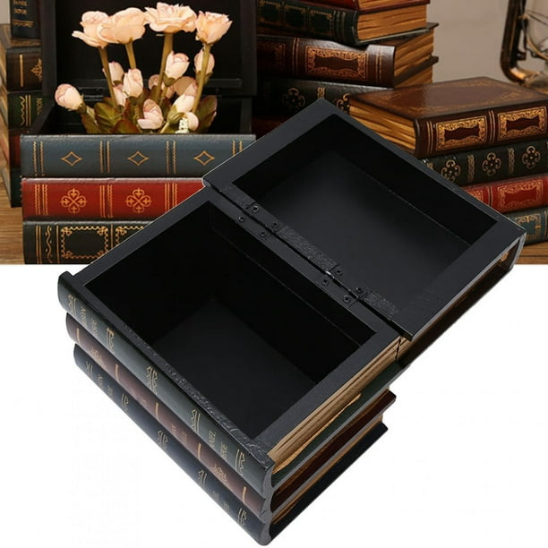 Decorativo de lujo la caja de libros casera forrajeada / caja de  almacenamiento / caja de libros que