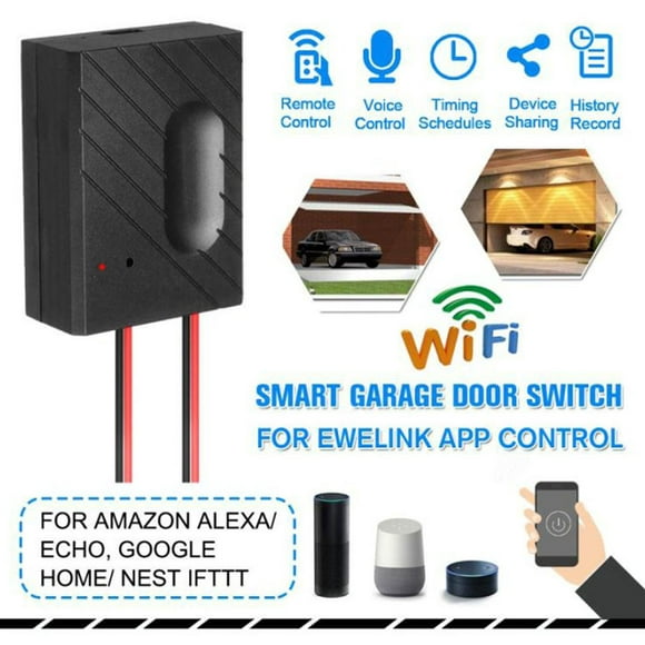 abridor de puerta de garaje inteligente wifi wifi smart garage door opener smart phone remote compatible con google home wdftyju