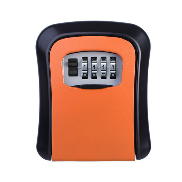 Caja de seguridad para llaves de pared, caja de seguridad con combinación  impermeable para exteriores, caja de almacenamiento de llaves de aleación  de
