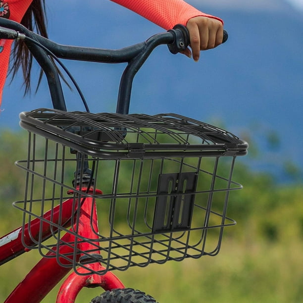 Cesta de bicicleta con tapa delantera trasera impermeable desmontable fácil  de instalar organizador de mujeres y hombres cesta de ciclismo cesta de  DYNWAVEMX Cesta para bicicleta
