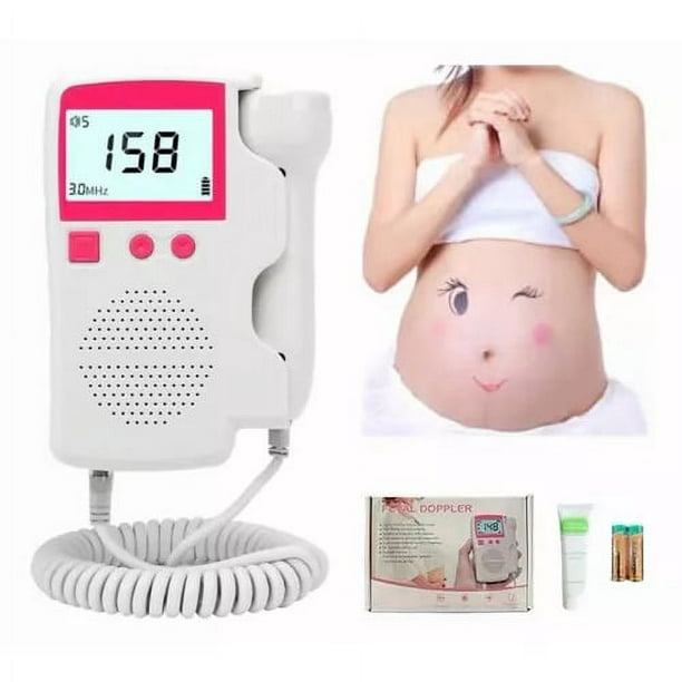 Doppler Monitor Portátil De Frecuencia Cardíaca Para Bebé Embarazada, 3,0  Mhz, Medidor De Embarazo, Detector De Ultrasonido De Sonido Fetal Color  Rosado con Ofertas en Carrefour