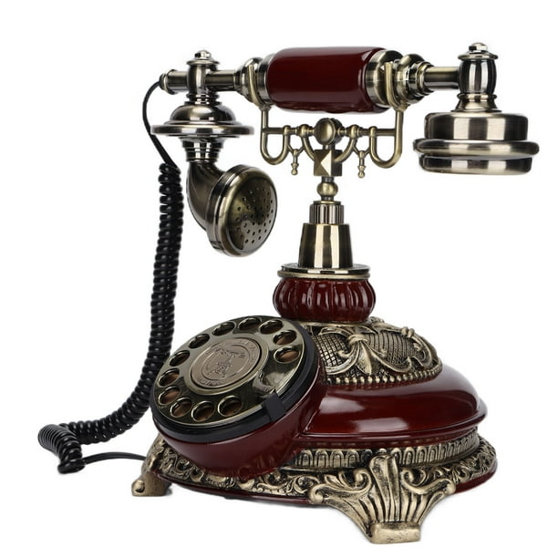 Teléfono Fijo, Material ABS, Teléfono Antiguo De Moda Multiusos, Retro  Europeo Con Auricular Para El Hogar