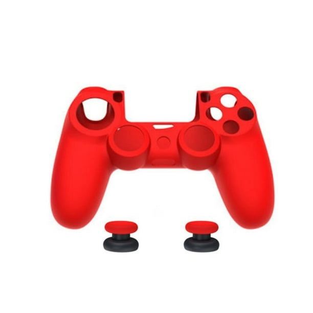 Compatible Con Empuñaduras De Mando De Ps4, Funda De Silicona  Antideslizante, Juego De Piel, Accesorios De Juego Con Funda De Silicona Y  2 Tapas